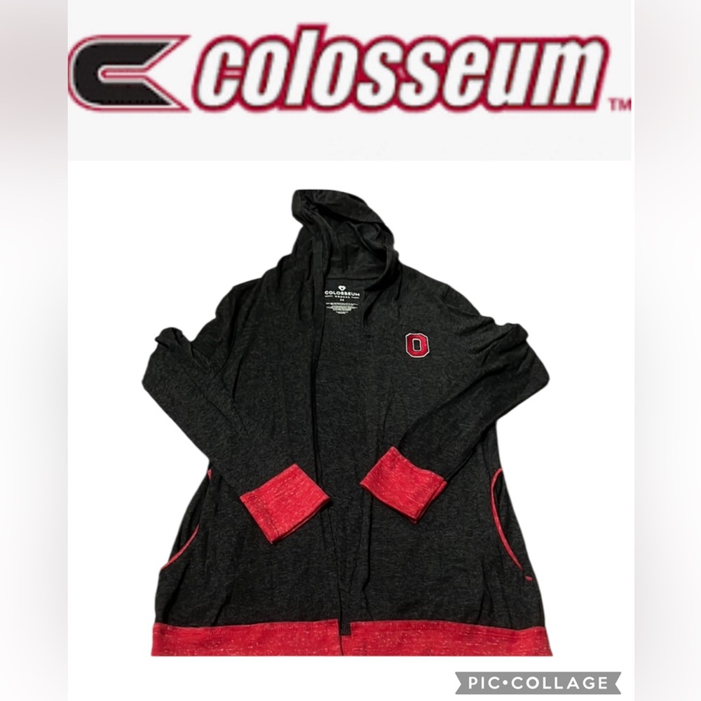 Colosseum Black and Red Women's Cardigan